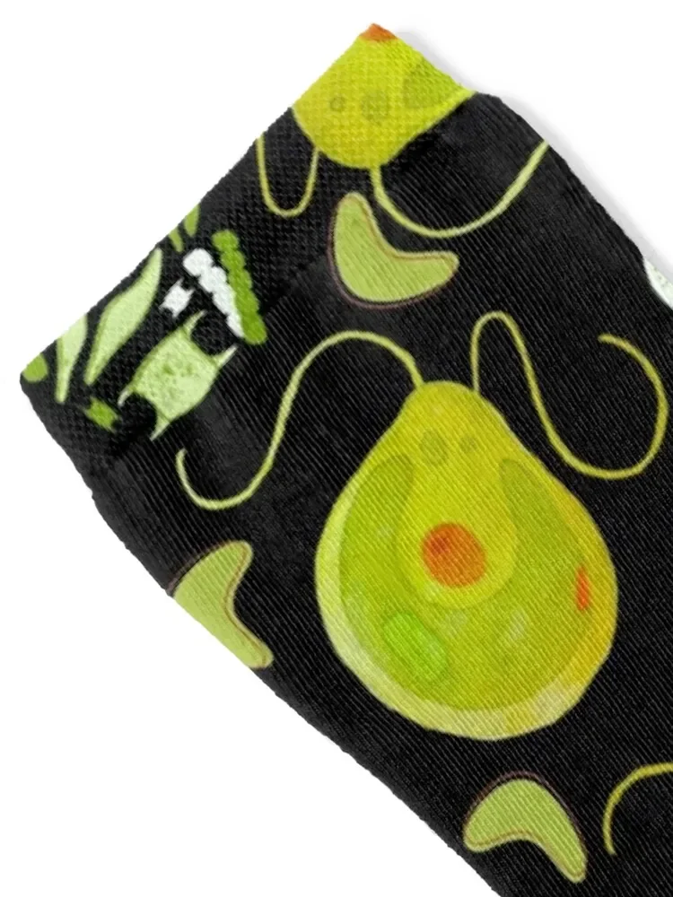 Chlamydomonas Algae Midcentury Modern Retro Microbiology Fabric Print Socks new year funny gift sheer Socks Men's Women's