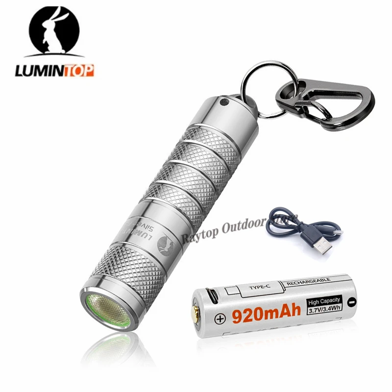 LUMINTOP Silver Fox Keychain Light Max 750 lumens 70m beam distance 14500 Flashlight Magnetic tail mini torchlight