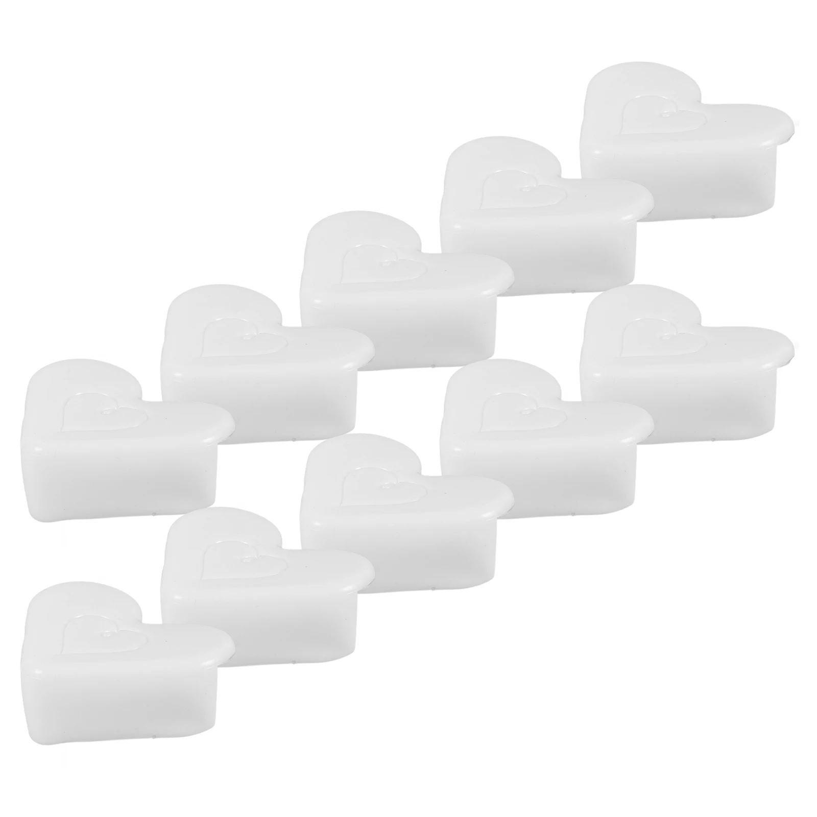 

10 Pcs Heart Shaped Silicone Corner Protectors Furniture Guards Table Bumper Edge Covers Anti Bump Scratch Proof Home Decor