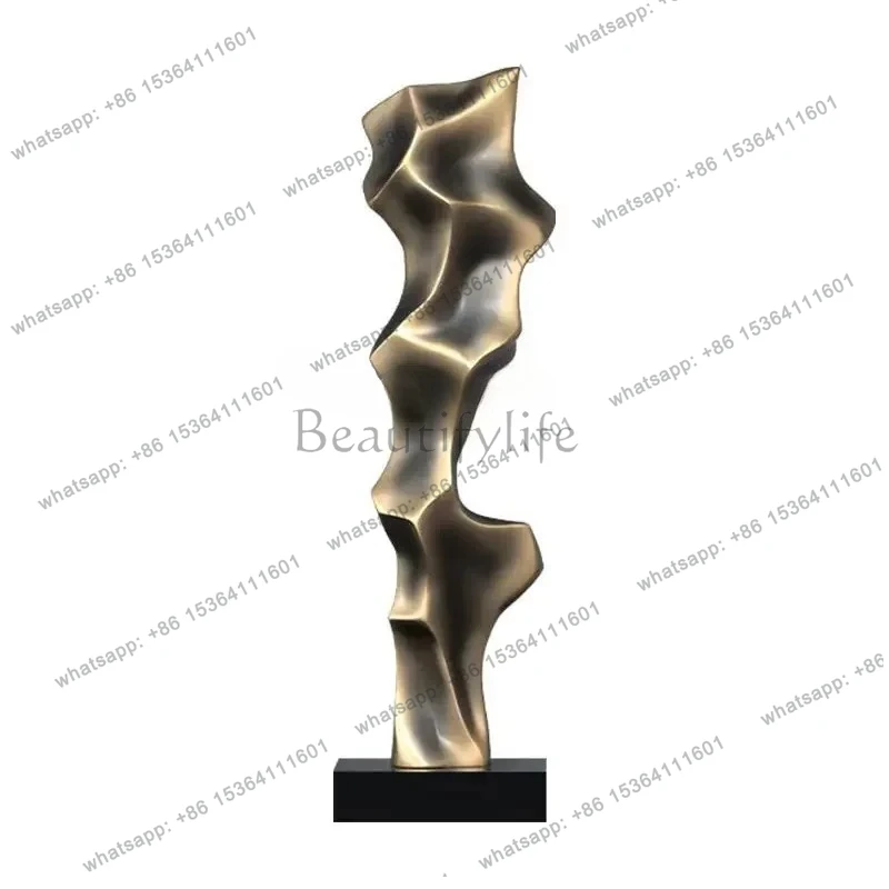 FG10Modern light luxury creative hotel lobby ornament entrance living room resin fiberglass sculpture4567