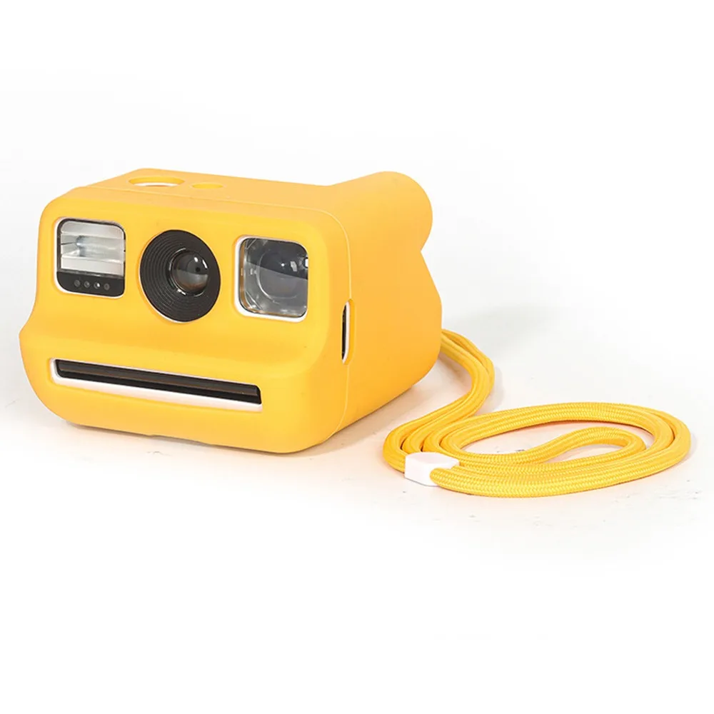 with Lanyard Silicone Case Colorful Slim Fit Instant Film Camera Skin Shockproof Dustproof Soft Shell for  Go Gen 1/2