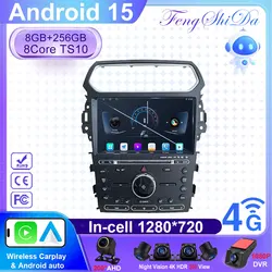 Car Radio Android 15 For Ford Explorer 5 2011 - 2019 Multimedia Player Navigation GPS Stereo Android Auto 5G Wifi Video No 2din