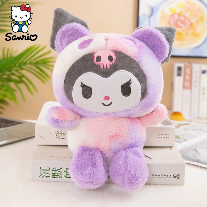 Kawaii Sanrio Plush Toy 25CM Anime Dolls Kuromi Cinnamoroll Stuffed Animal Children's Toys Hello Kitty My Melody Plushies Gifts