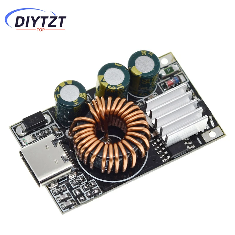 

DIYTZT PD3.0/PPS/QC4.0 USB-адаптер быстрого зарядного устройства DC 10-30 В 30 Вт понижающий модуль для аварийной зарядки мобильного телефона HUAWEI