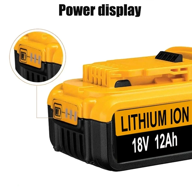 Imagem -04 - Bateria de Substituição Recarregável para Dewalt Ferramenta Elétrica 20v 18.0ah Dcb200 Dcb206 Dcb207 Dcb204