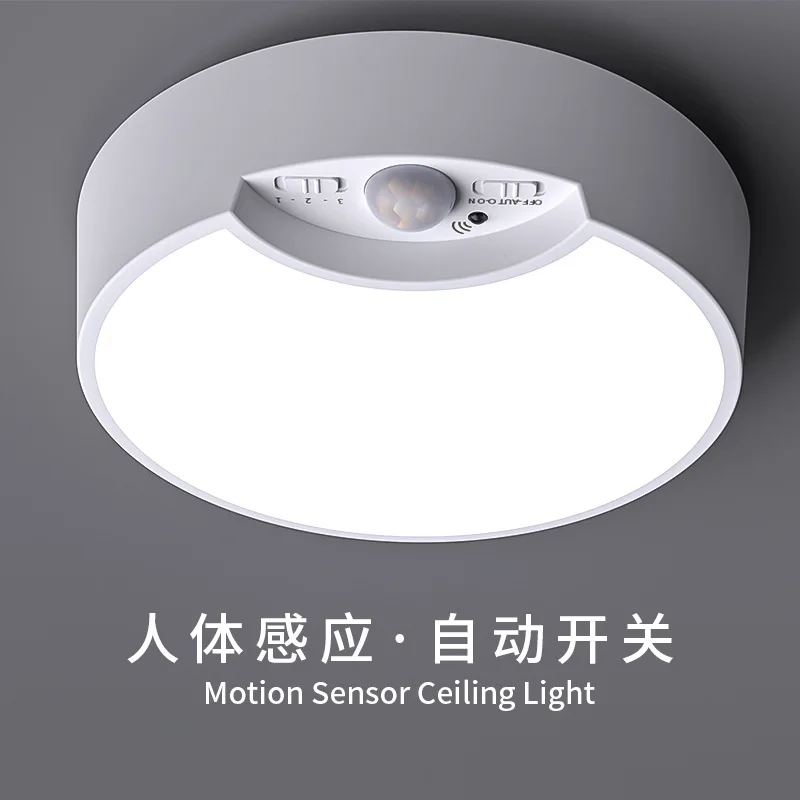 

LED Sensor Ceiling Light with Motion Sensor USB Rechargeable with Remote Dimmable for Closet Shower Stairs Storage Hallway Room