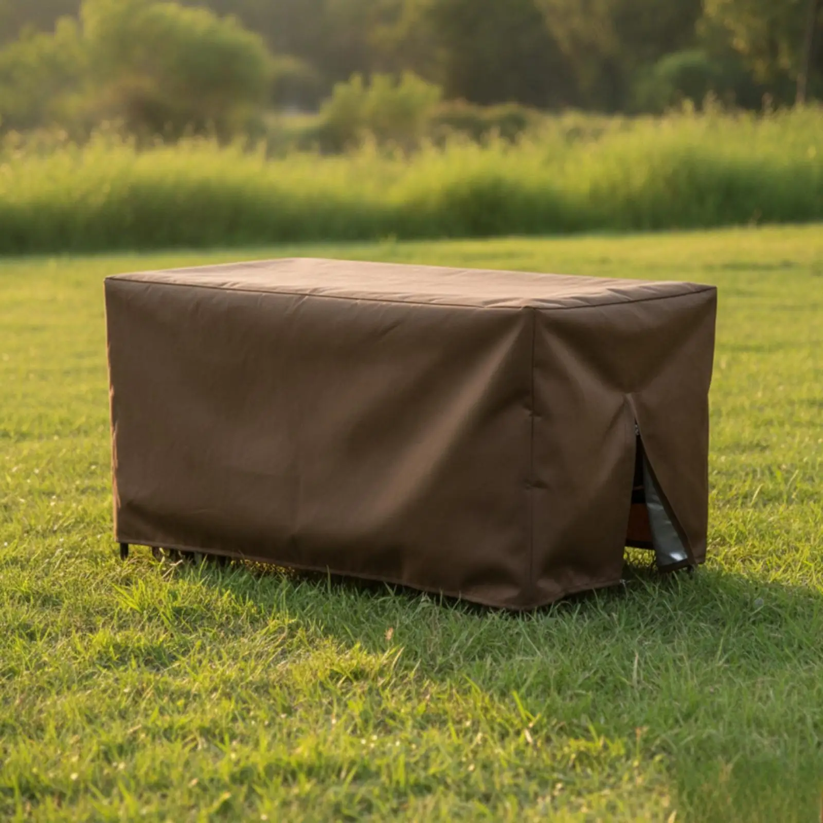 Rectangular Cart Cover for Camping Wagon 210D Oxford Cloth Dust and Sun Shield with Protective Inner Lining for Gear