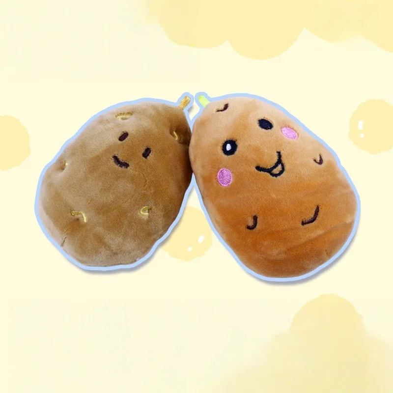

Potato Plush Keychain Cute Funny Mini Soft Stuffed Plush Pendant Skin Friendly Bag Accessory For Daily Decoration