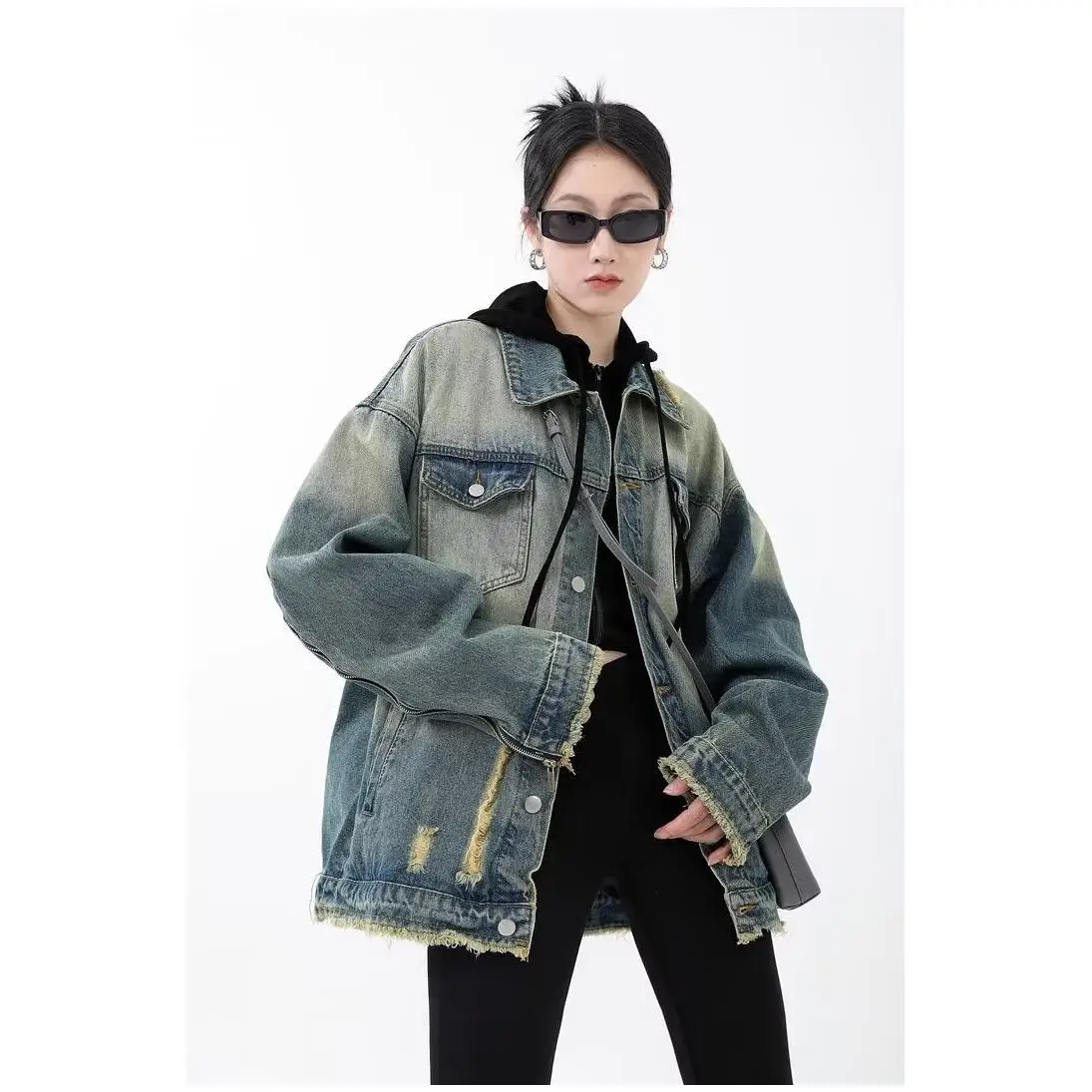 

Waed Vintage adient Denim Jaet Loose Fit Spring Autumn New Sle Youthful Trendy Brand Casual Loose Jeans Jaet