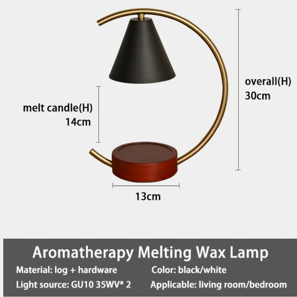 Imagem -04 - Lâmpada de Cera Derretida Simples para Quarto Design Europeu Aquecedor Luz de Mesa Aromaterapia Decoração de Castiçal