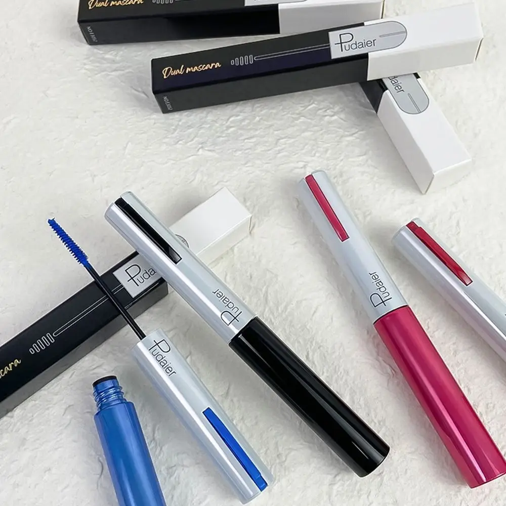 Fashion Ultra-fine Colorful Mascara Curling Thick Waterproof Colorful Neon Eyelashes Non-smudge Yellow Blue Purple Girls