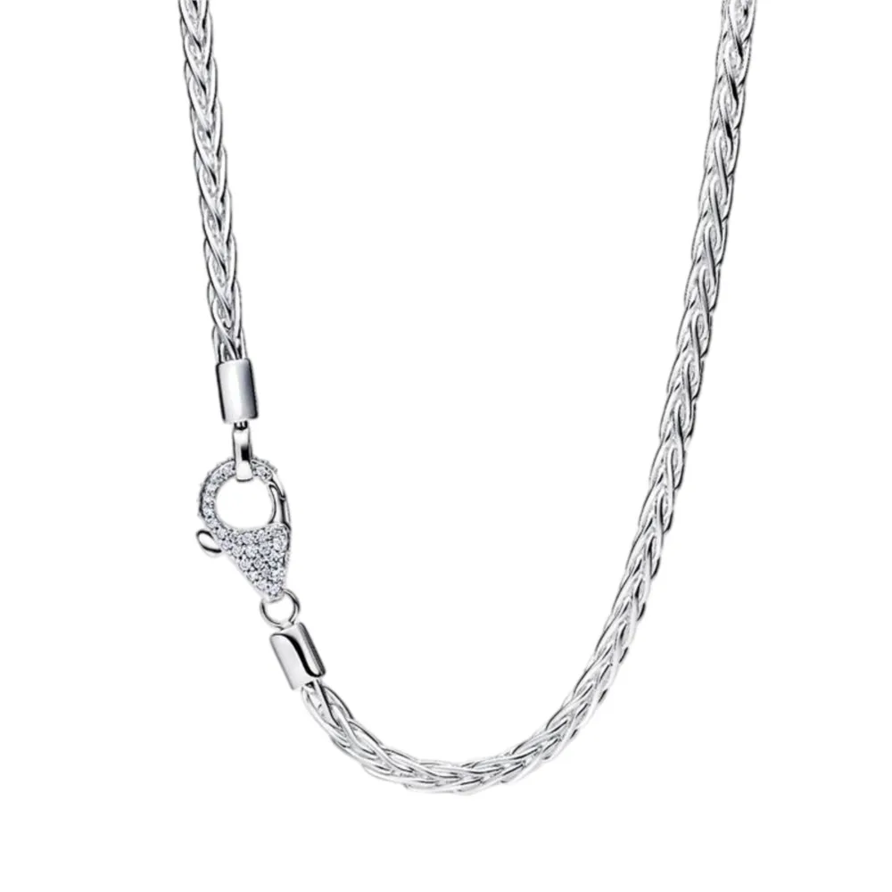 2026 new hot selling 925 sterling silver rainbow tennis necklace for women DIY fashion boutique wedding party jewelry gifts - view 3