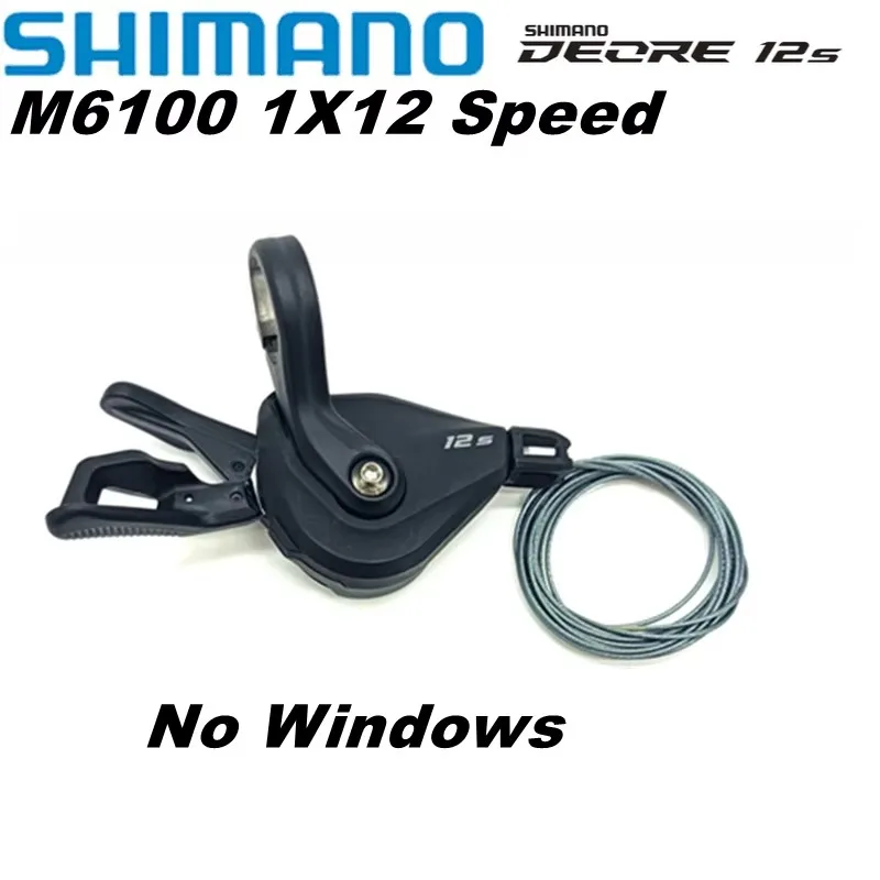 SHIMANO DEORE SL M6100 يمين 12 سرعة SL-M6100 RAPIDFIRE PLUS رافعة تحول يمين المشبك الفرقة 12s 12 فولت المحولين