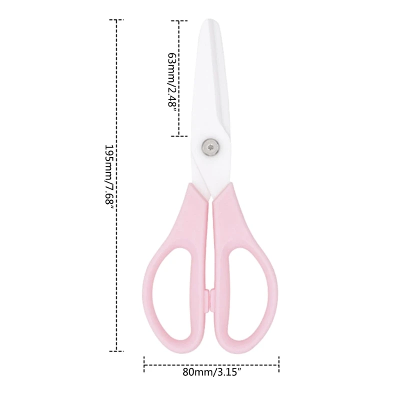 8 inch Zirconia Ceramics Portable Babies Hand Tools PP Handle Children\'s Complementary Scissors Kitchen