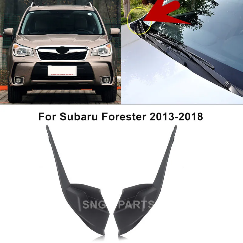 For Subaru Forester SJ  2013 2014 2015 2016 2017 2018 Front Windshield Wrap Wiper Corner Trim Cover Lid Panel