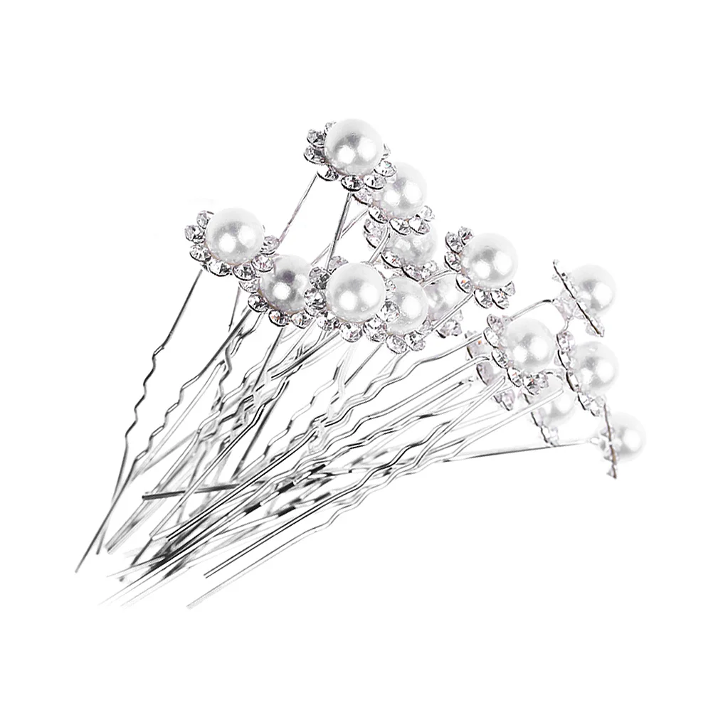 

20 Pcs Stylish Headdress Hair Barrettes Women Hairpin Pearl Hairclip U Shaped Headgear