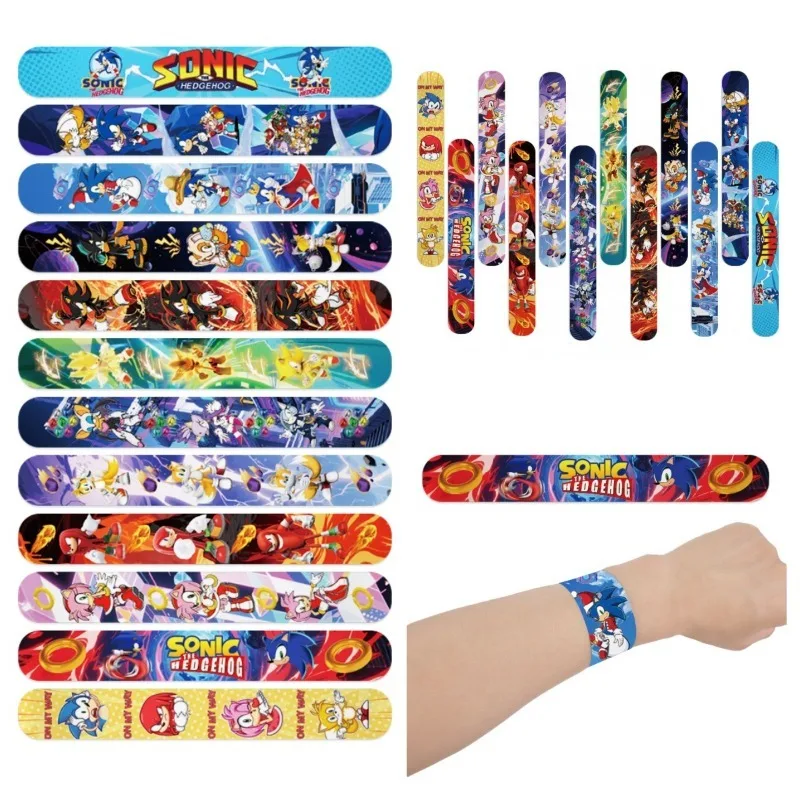 

Модные браслеты-игрушки Sonicsed Clap Circle: милые мультяшные аниме-аксессуары для мальчиков и девочек, тематические вечеринки, подарки для вечеринок