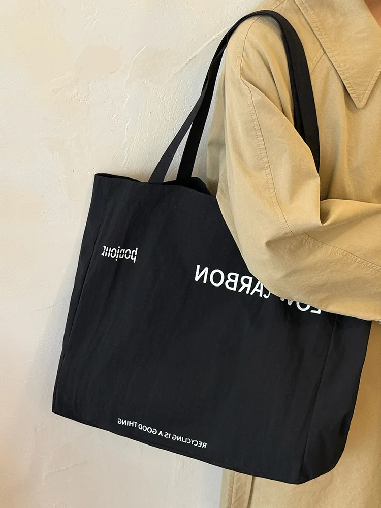 2025 حقيبة حمل قماشية كبيرة الحجم - نمط كسول كاجوال، حقيبة كتف متعددة الاستخدامات