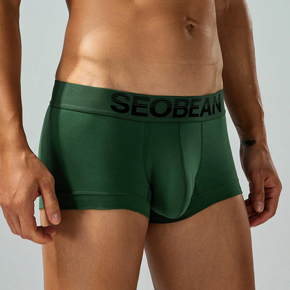 

Впитывающие хлопковые мужские трусы, дышащие боксеры, удобные боксеры, эластичный материал, сумка со средней и низкой талией, дизайн