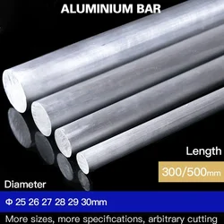 aluminum solid rod Φ 2-21mm diameter 300mm length High Quality Straight aluminium round bar