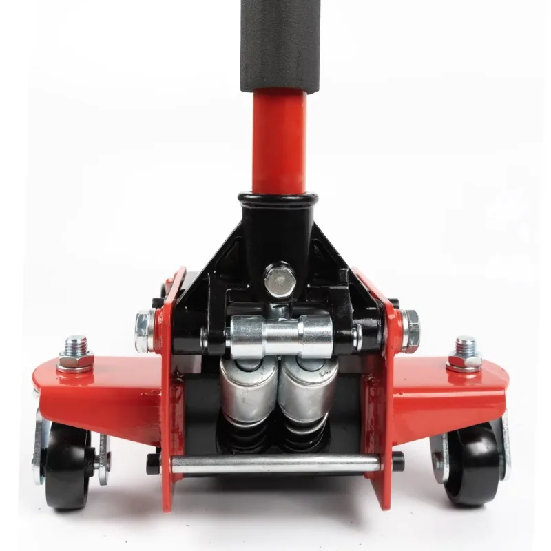Big Red Color Cric Hydraulique Professional Manual 3 Ton Heavy Dut Horizontal Hydraulic Floor Lifting Trolley Jack with CE