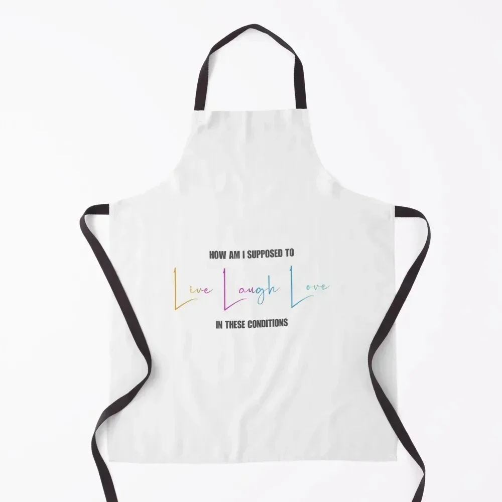 

How am I supposed to Live Apron Children'S barber men Waterproof Restaurant Apron