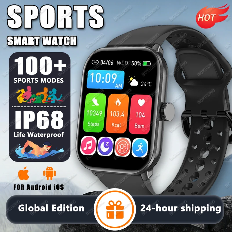 

Смарт-часы 2026 GPS с отслеживанием местоположения, 2,01-дюймовым Ultra HD AMOLED-экраном, водонепроницаемостью IP68, монитором сердечного ритма и функцией Bluetooth-звонков