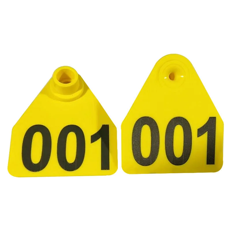 علامات حيوانات كلاسيكية مستديرة الأذن لتحديد الماشية الصغيرة وأقراط خنزير صغير وأغنام للزوج