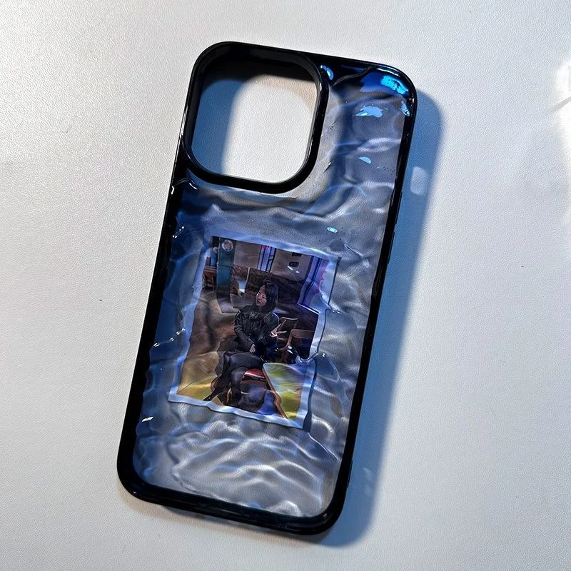 Luxury 3D Water Waves Clear Soft Case protection for iPhone 17 16 15 13 12 11 14 Pro Max 14 Plus X XR XS MAX 17Air Cover
