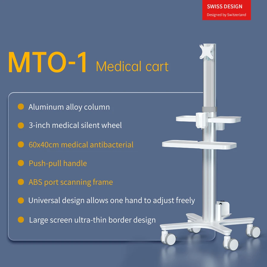 Carrello medico Likaymo con Pallet per Laptop e supporto per Scanner orale, carrello per clinica odontoiatrica con ruote per salone di bellezza ospedaliero
