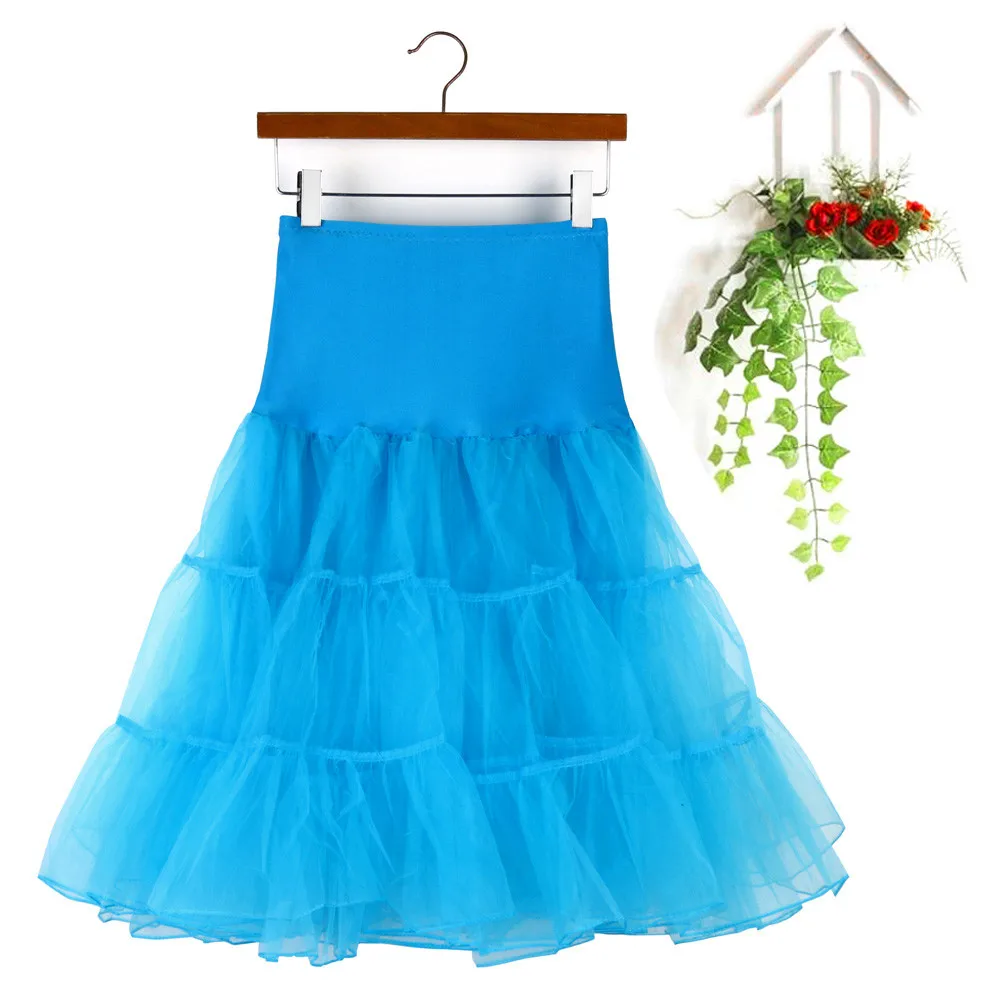 Skirts Vintage 50s 60s Women Ball Gown Tutu Skirt Swing Rockabilly Petticoat Underskirt Crinoline Fluffy Pettiskirt For Wedding