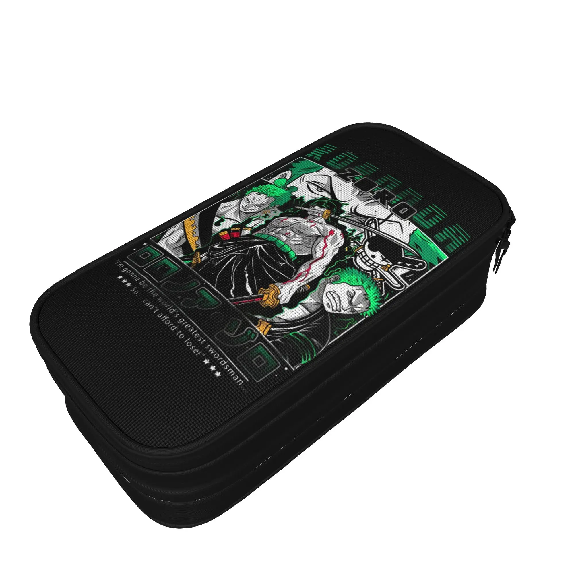 One Piece Pencil Cases Creative  Zoro Pen Pencil Bags Girl Boy Big Capacity Students School Gift Pencilcases