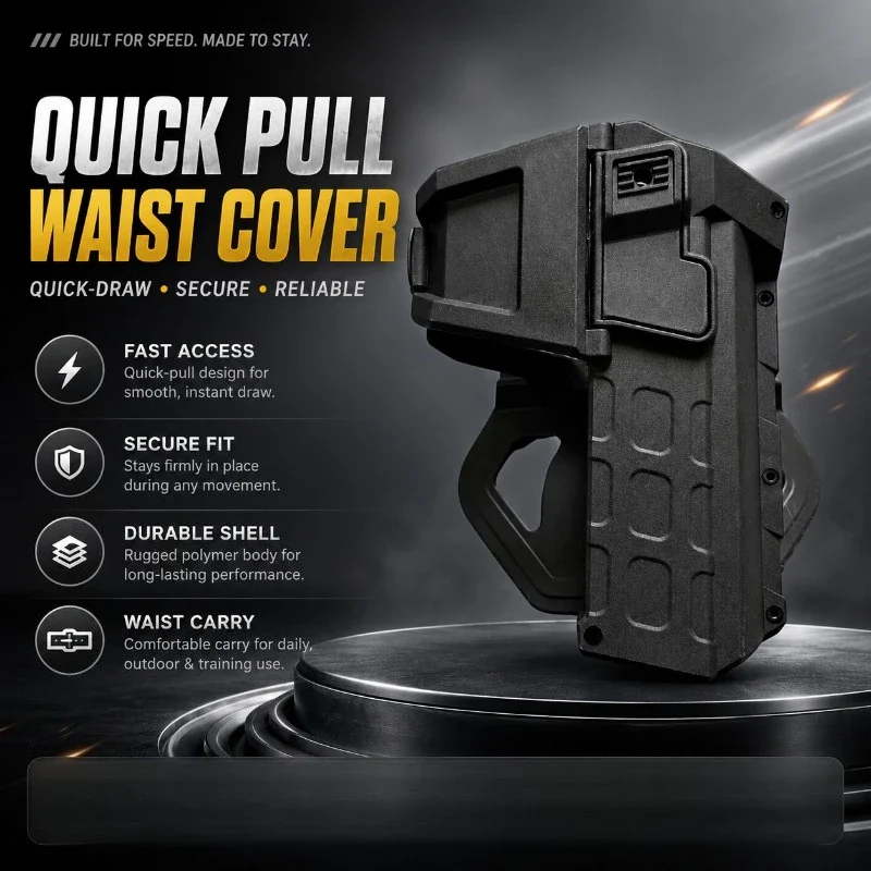 New Version Waist Housed Storage Carrier Compatible With G17 G18 Series & 1911 WithExtra Room For Mini Flashlight