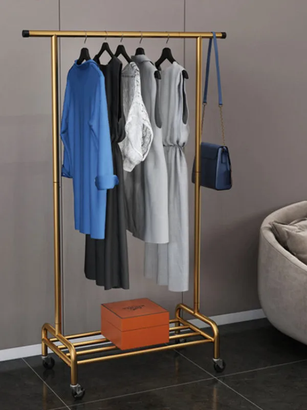 simple-metal-clothesline-stand-outdoor-balcony-indoor-bedroom-free-moving-clothes-drying-rack-with-wheels-coat-hook