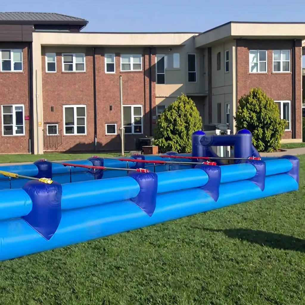 

Interactive Commercial Inflatable Soccer Field Football Pitch Game Amusement Facility for Fun & Entertainment
