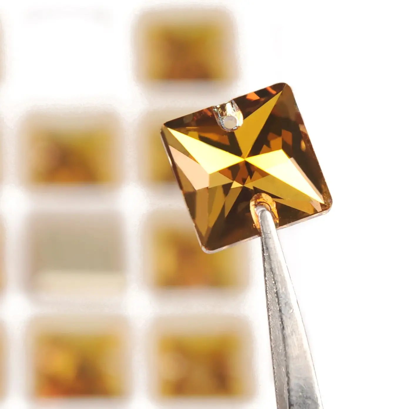 DIY Strass Craft Swar Crystals 3240 Crystal Clear AB Square Sew on Rhinestones for Needlework Sewing Rhinestone Accessories