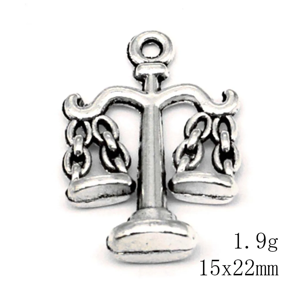 Beautiful Jewelry Craft Diy Charms Scales Antique Silver Color Women Pendant 15x22mm 10pcs