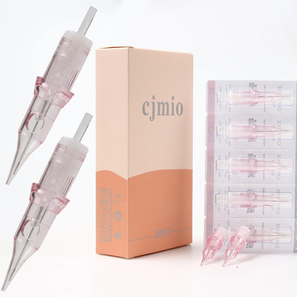 CJMIO-agujas desechables para Microblading, 1P/1R, 1RL, 0,25/0,30/0,35 MM, 3F/3FP, 5FP, para sombrear cejas, delineadores de ojos, Semi tatuaje