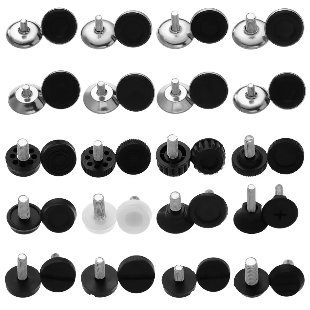 10Pcs Anti-slip Base Levelers Screw Table Chair Leg Pad Furniture Feet Leveling Feet Furniture Adjustable Bolt Chair Feet Level