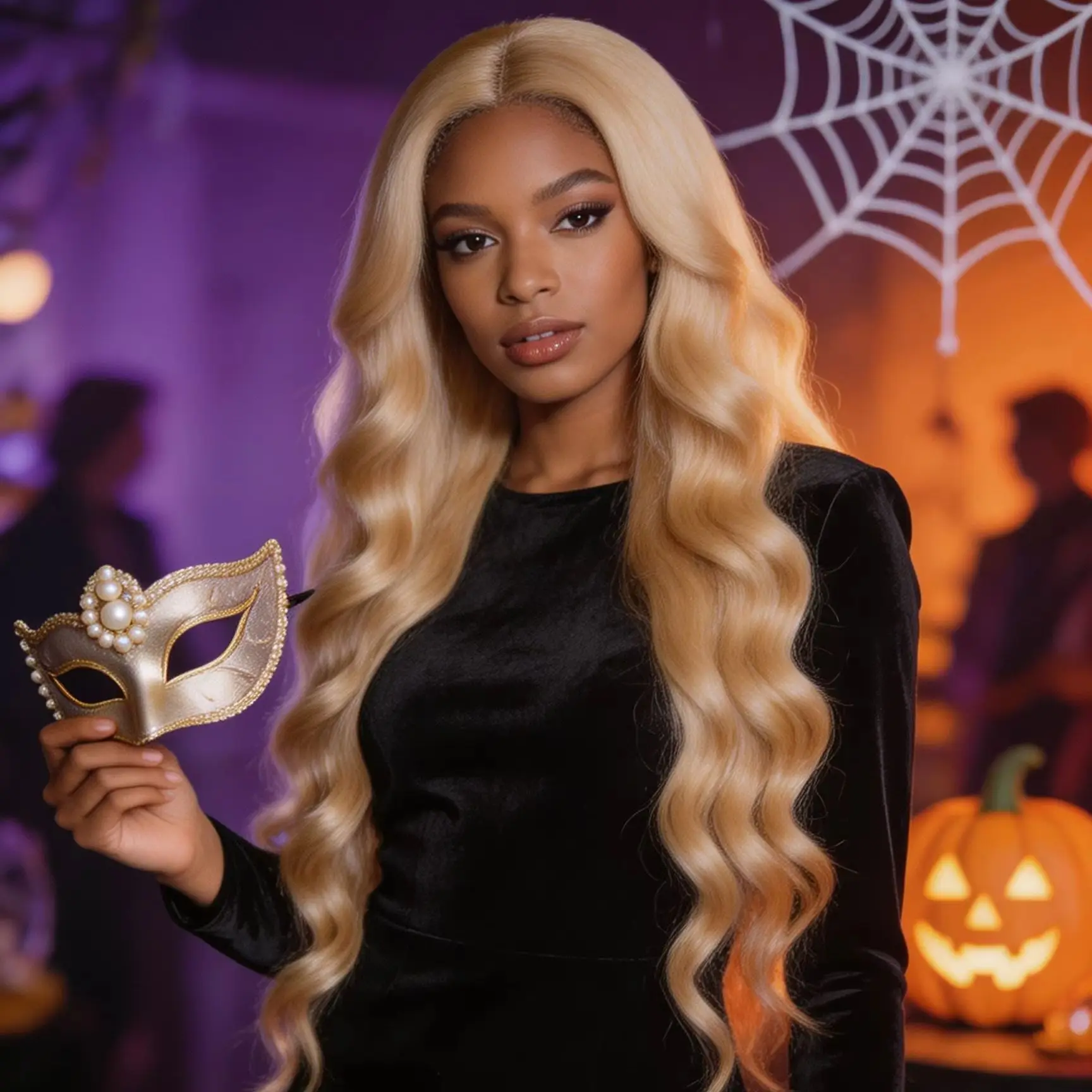 Halloween Long Anime Cosplay Wig #613 Human Hair Wigs 200% Density 40 Inches 13x6 13x4 HD Transparent Lace Frontal Wig Body Wave Blonde 613 Blonde For Women Pre Plucked Brazilian Hair