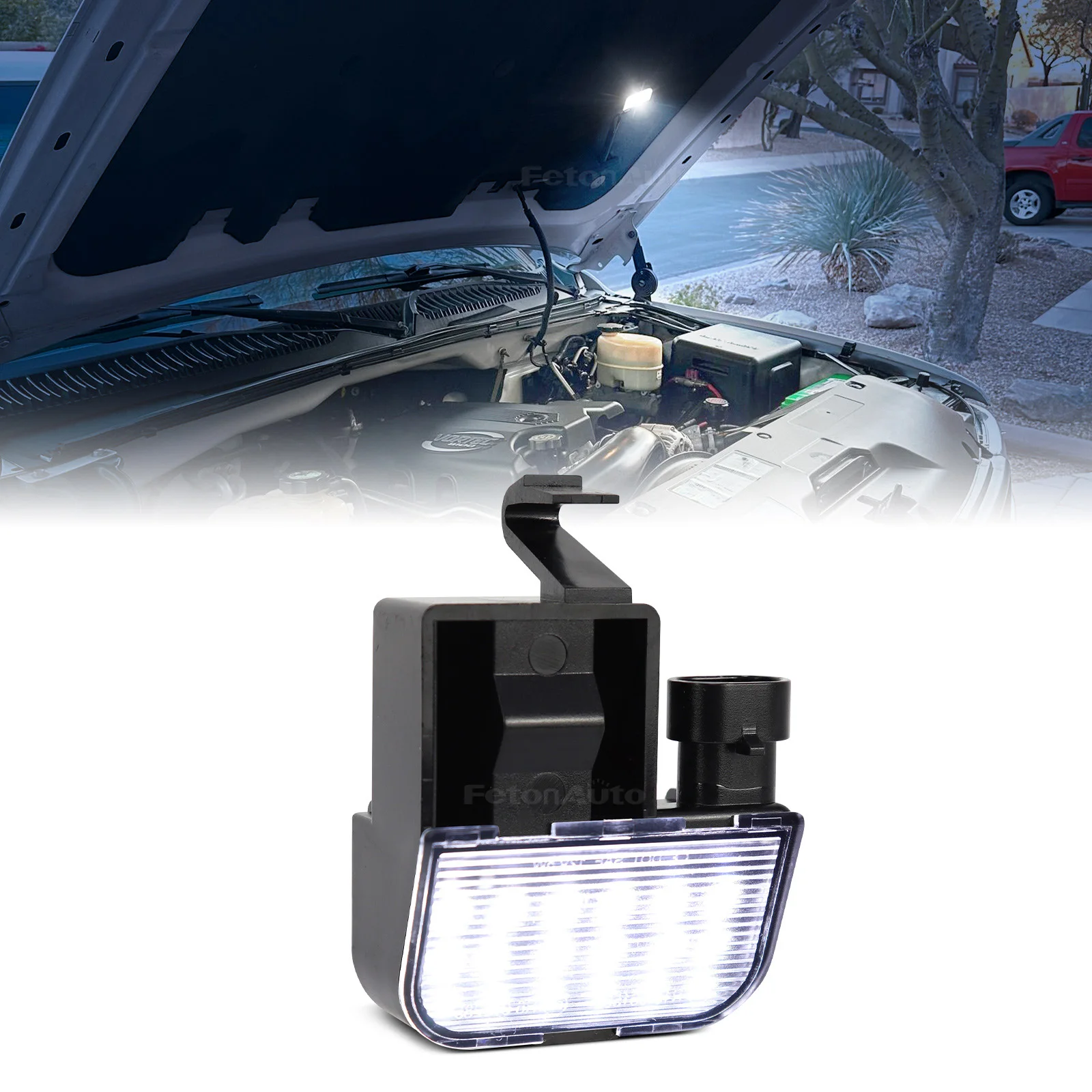 

Белые светодиодные фонари капота двигателя для Chevy Silverado 1500 Suburban Tahoe Sierra Yukon Escalade GMC Envoy Regal 12450086, лампа капота