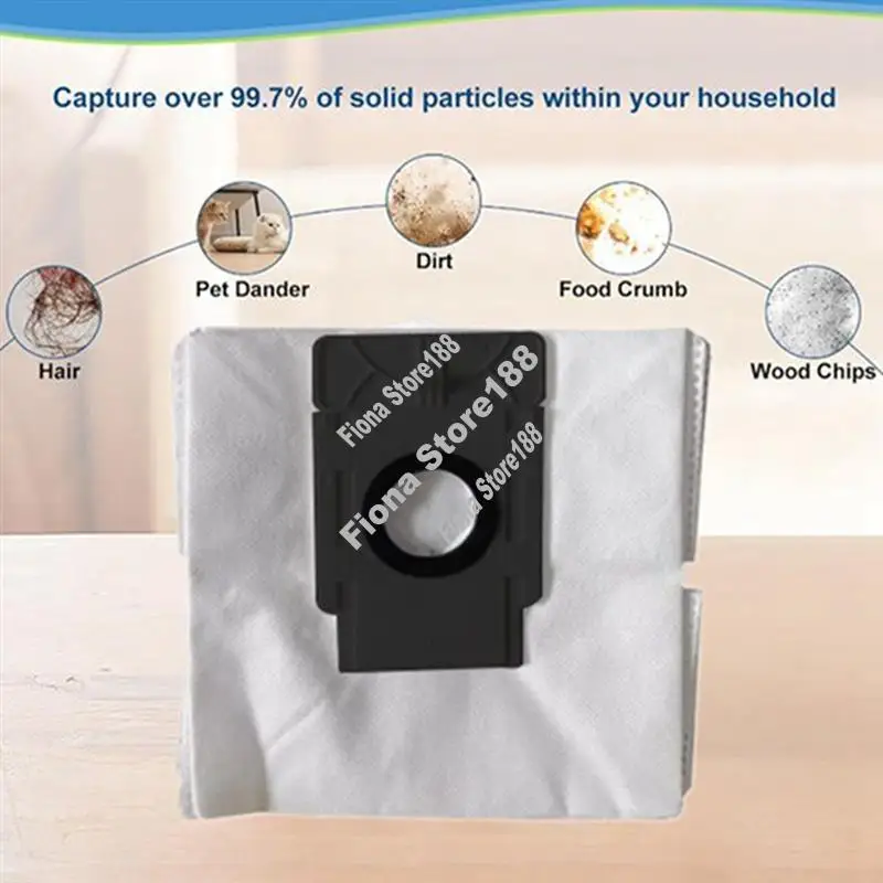 قطع الغيار-أكياس الغبار لـ 360 S8 Plus/Botslab S8 Plus/Dynaking R21/TP-Link Tapo RV30 Plus/RV10 Plus/RVA200