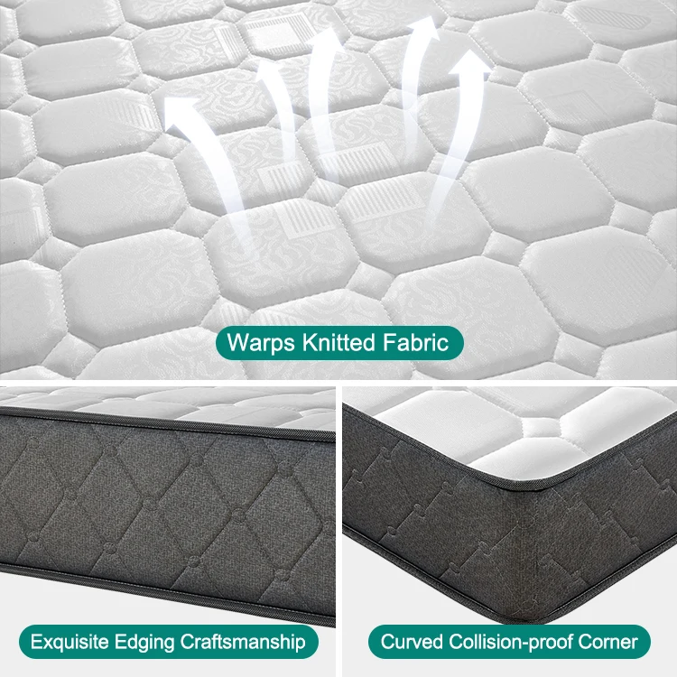 

Low Price High Quality Polyester Fiber Mattresses king Single Size Good Rest Jacquard Fabric Spring Mattresspromote sales