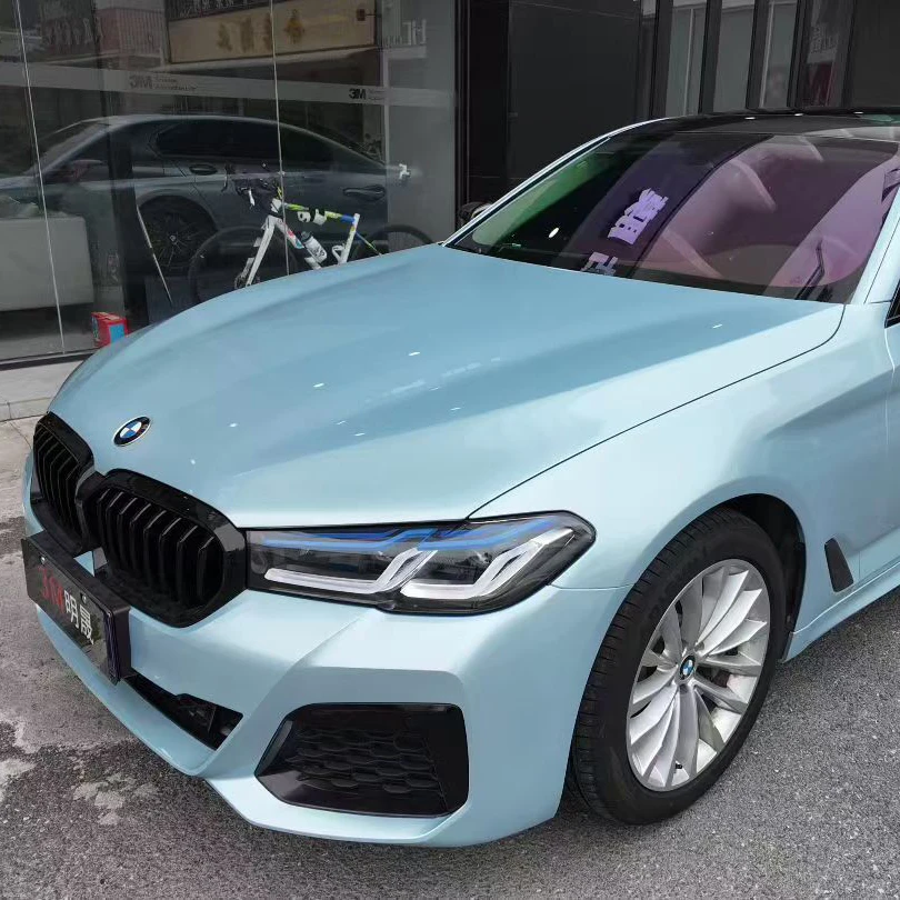 

Пленка для оклейки авто PET, металлик синий, высокоэластичная, легко устанавливаемая, для изменения цвета автомобиля