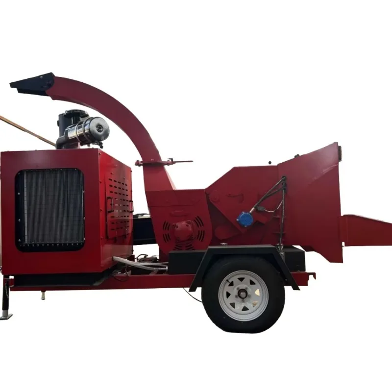 Professional Gas Powered Wood Chipper Machine Portable Branch Shredder Crusher for Farm Garden Orchard Landscaping