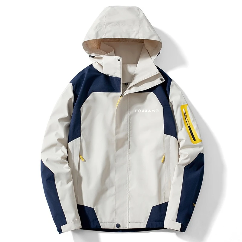 

FOXXAMOCycling Camping&Hiking Fishing Outdoor Men's Assault Jacket, Spring and Autumn Thin Windbreaker, Waterproof and Windproof