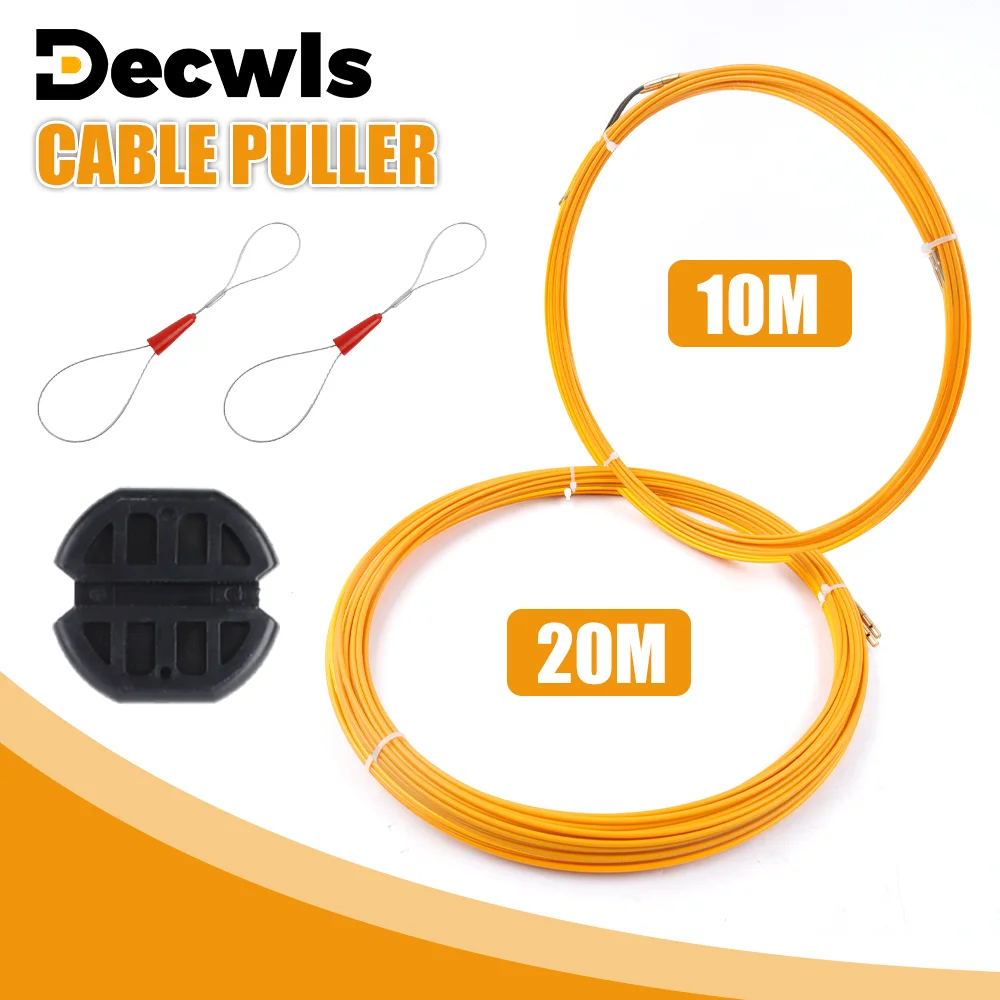 

Кабельный протяжной инструмент из стекловолокна диаметром 3 мм, длиной 10/20 м, подходит для прокладки проводов в стенах и трубах, служит направляющей для кабеля, комплектуется кабельной стяжкой и зажимом.