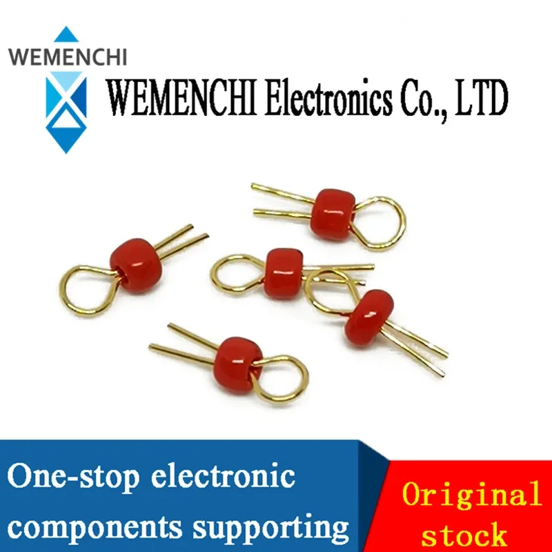 100pcs PCB test point test point ceramic copper gold-plated probe cylindrical test ring bead circuit board