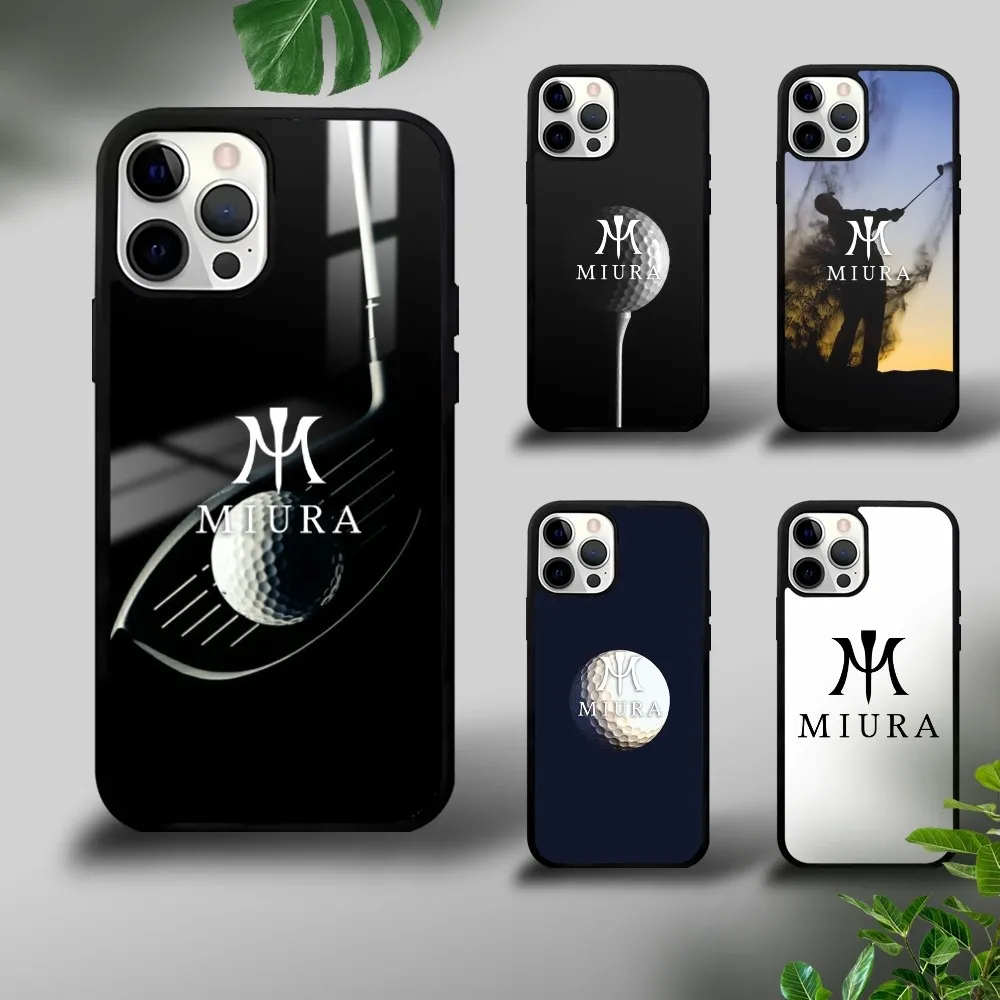 M-MiuraS Golf Luxury Phone Case For IPhone 16 15 14 13 12 11 Pro Xs Max Mini Plus Celulares Hard Funda