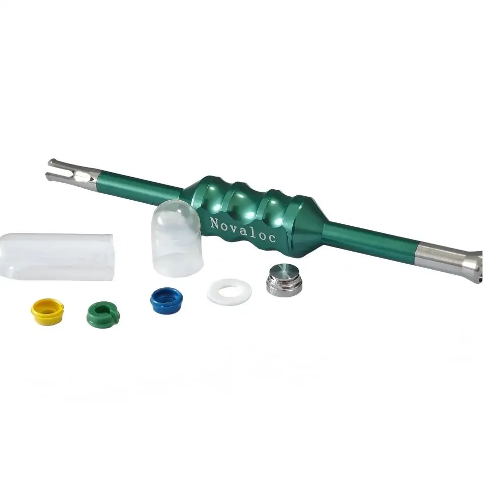 Dental Implant Overdenture Attachment Novaloc System PEEK Cap Matrix Retention Inserts Removal Tool Handle Complete Set